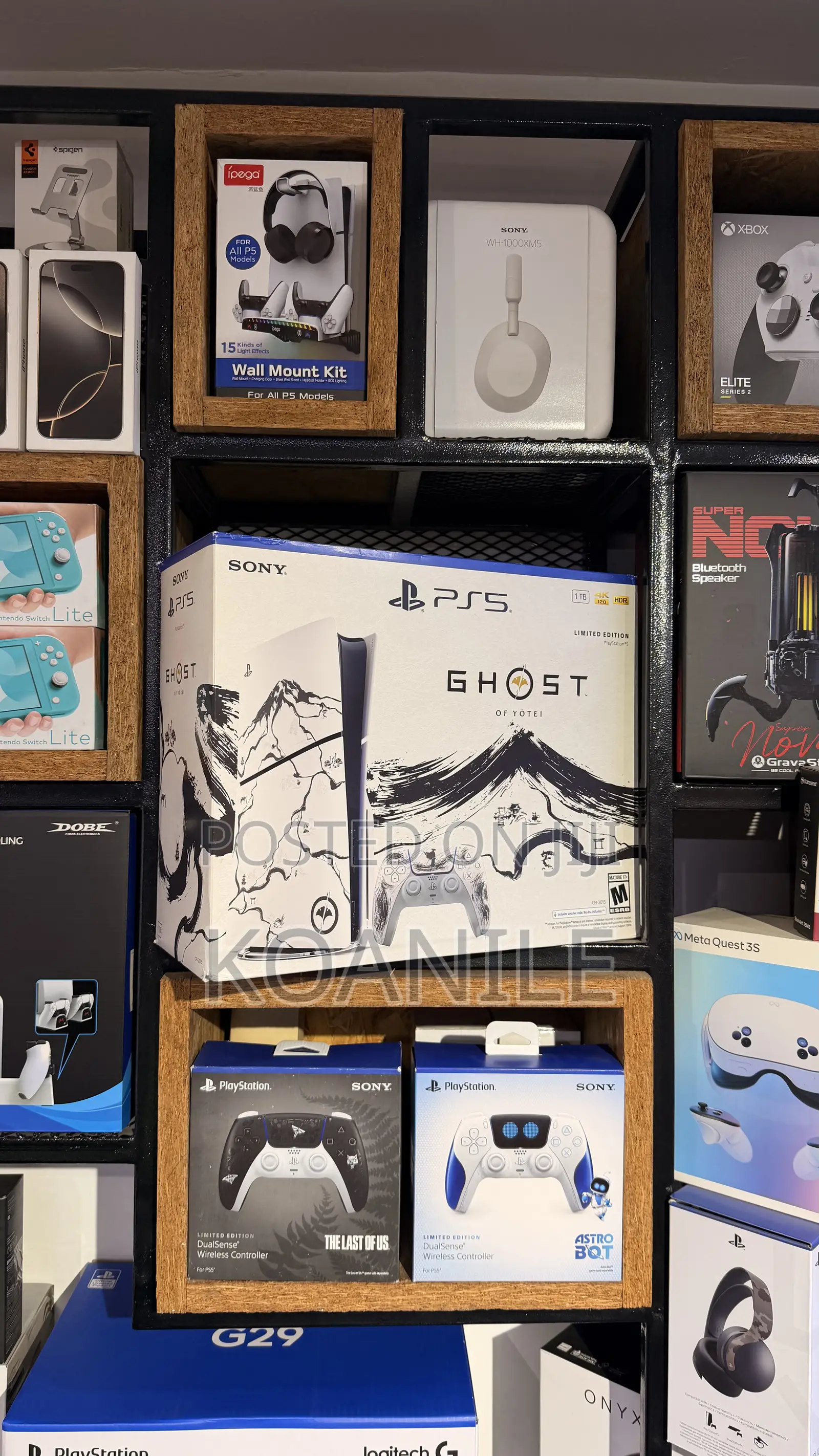 Ps5 Slim 1tb Ghost of Yotei Black Limited Edition Bundle (With Game)