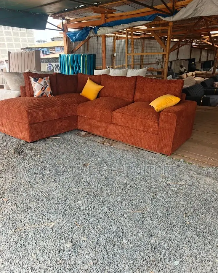 Elegant Fabric L Shape Sofa