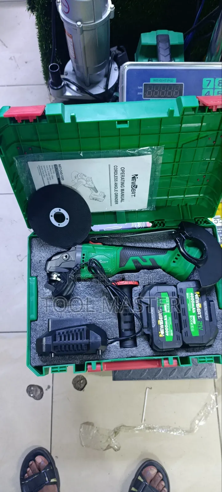 Newbeat Cordless Grinder/4.5" Cordless Grinder 21v