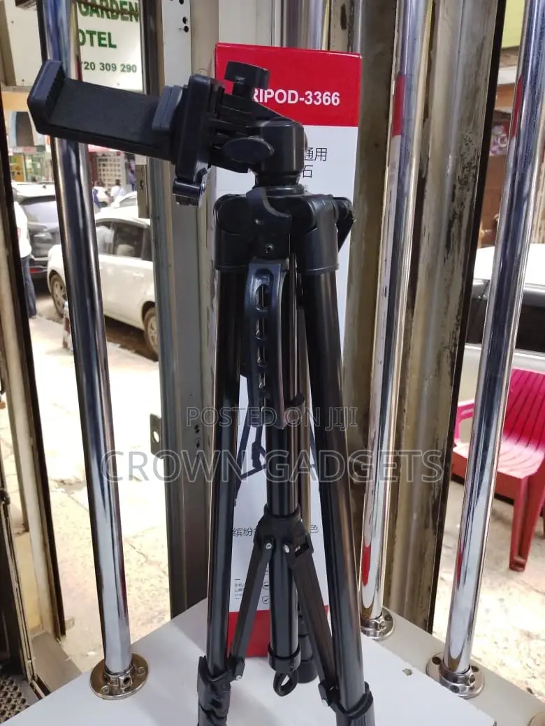 Universal Tripod-3366 Camera Smartphone Stand With Pan Head