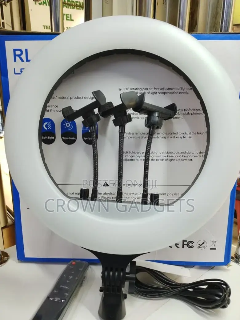 Rl-14 14-Inch Led Ring Light With Stand for Makeup Streaming