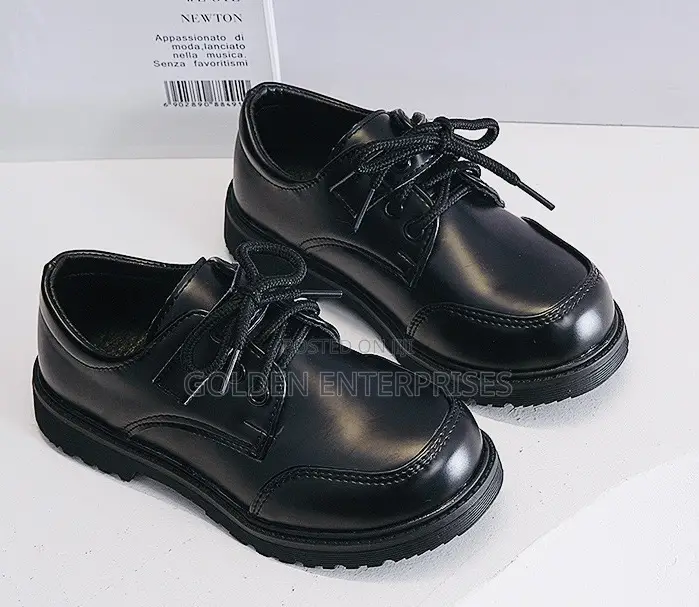 Black Back to School Shoes 26-38