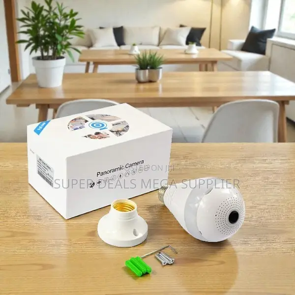 360 Rotation 1080p Full Hd Pir Human Detection Wifi Bulb Camera