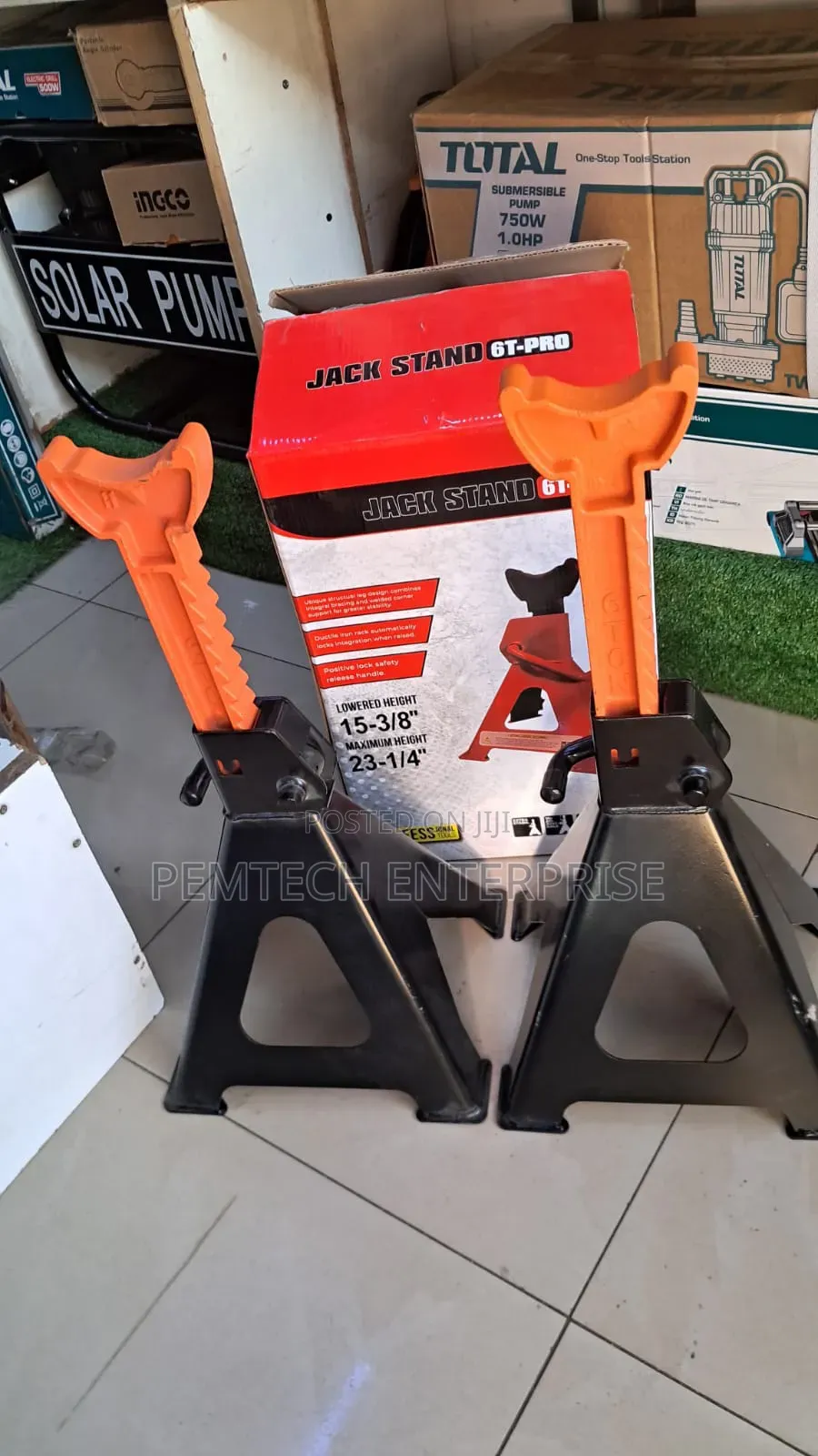 Pair of Total Jack Stands, 6 Ton (Tm 6750) Capacity.