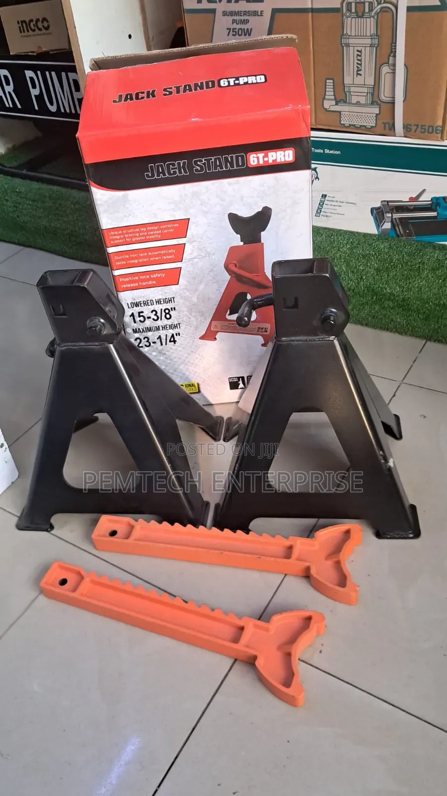 Pair of Total Jack Stands, 6 Ton (Tm 6750) Capacity.
