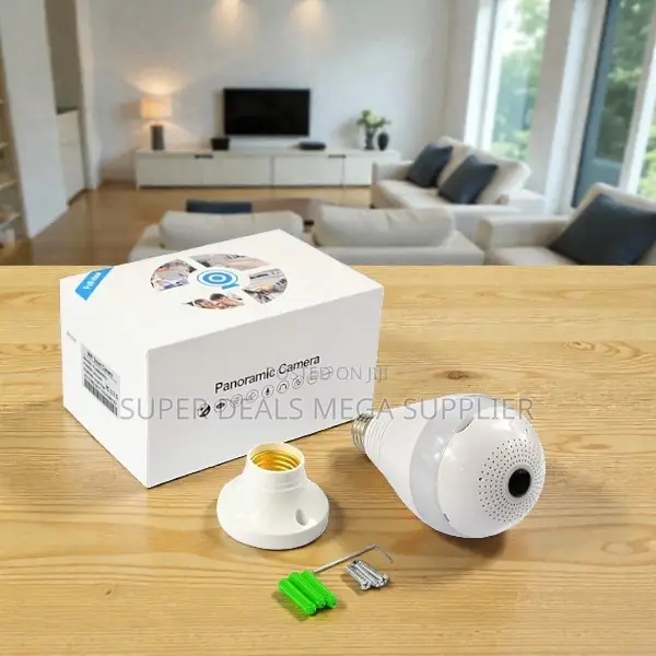 360 Panoramic 1080p Smartphone Control Security Wifi Bulb Camera