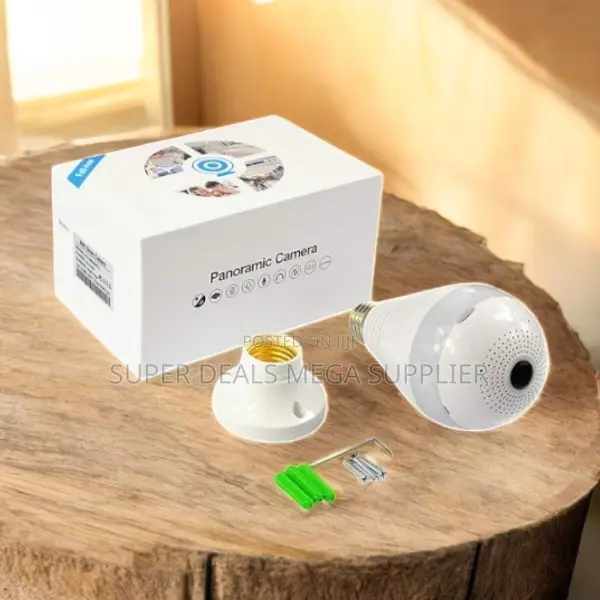 360 Rotation 1080p Full Hd Indoor Home Security Wifi Bulb Camera
