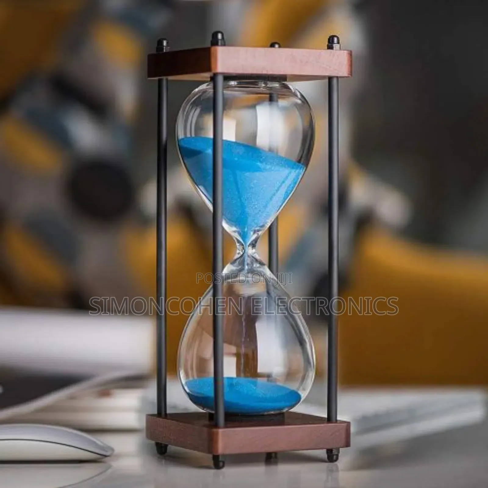 Sand Hour Glass With Bamboo Base Stand
