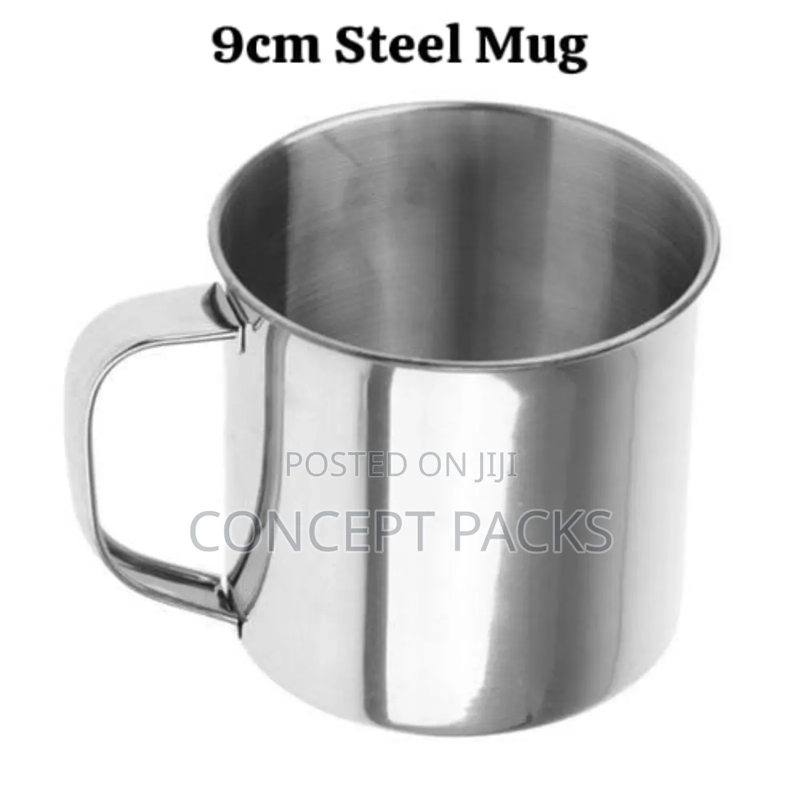 12pcs - 9cm Steel Mug.