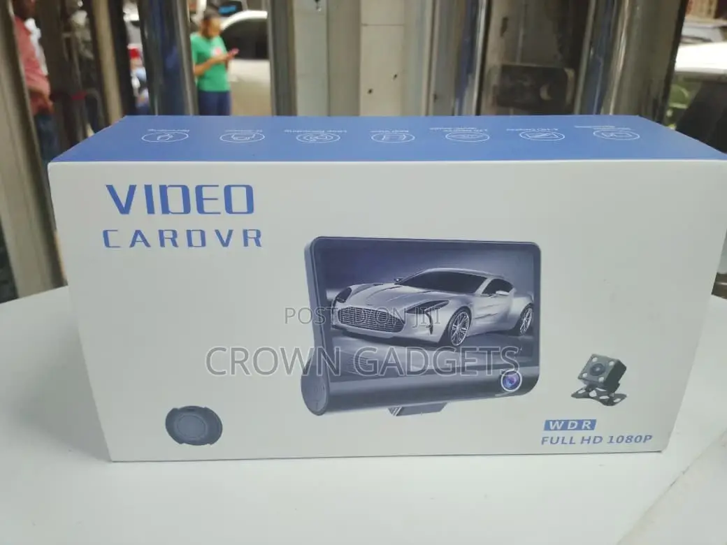 Full Hd 1080p Car DVR Dash Cam With Rear Camera G-Sensor