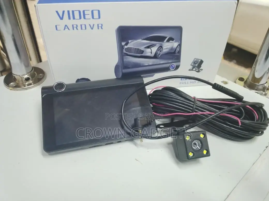 1080p Car DVR Dash Cam Recorder With Rear Camera G-Sensor