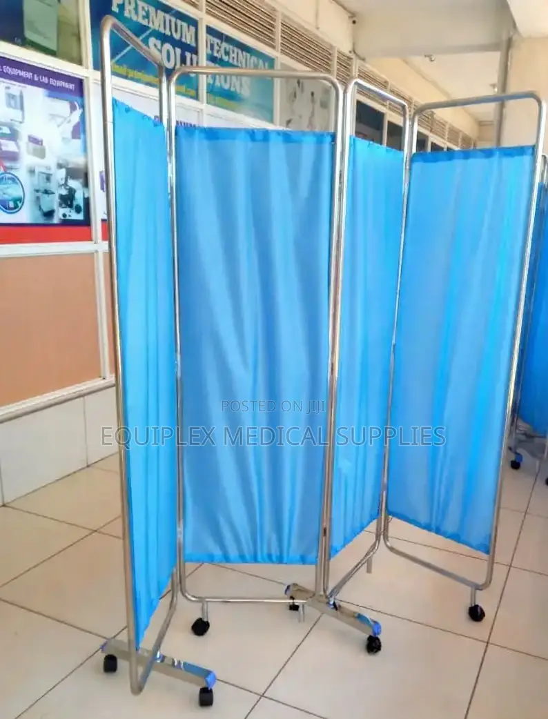 High Quality 4 Fold Ward Screen (Stainless Steel)