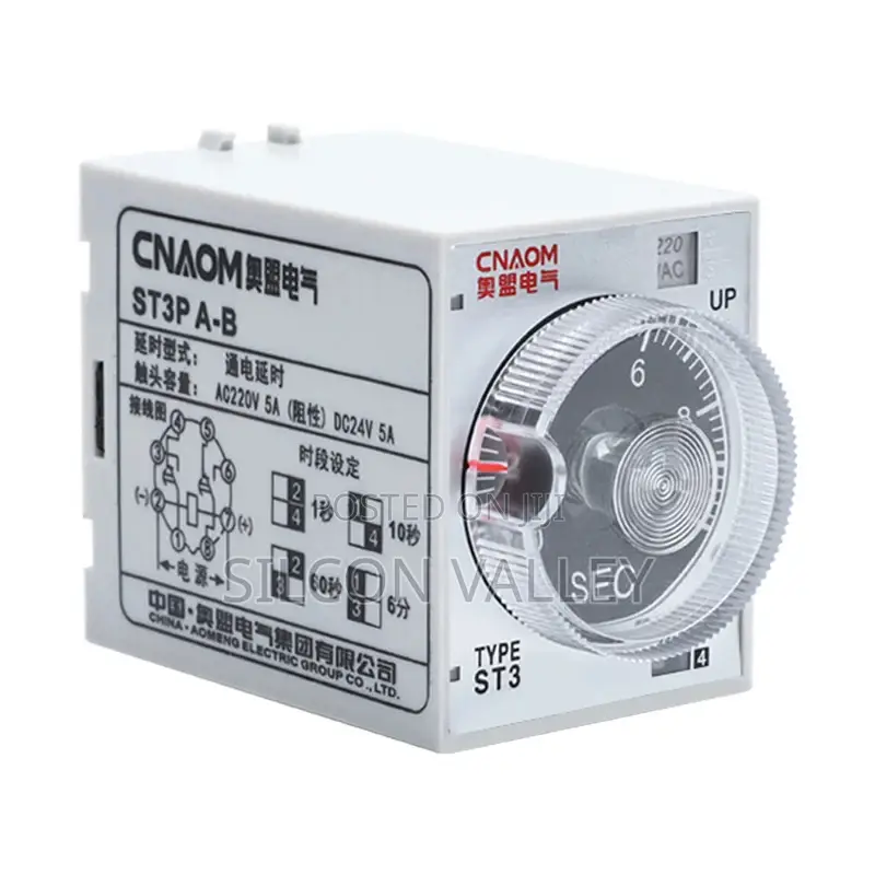Multifunctional Time Delay Relay With Ac Power Supply With Base Socket
