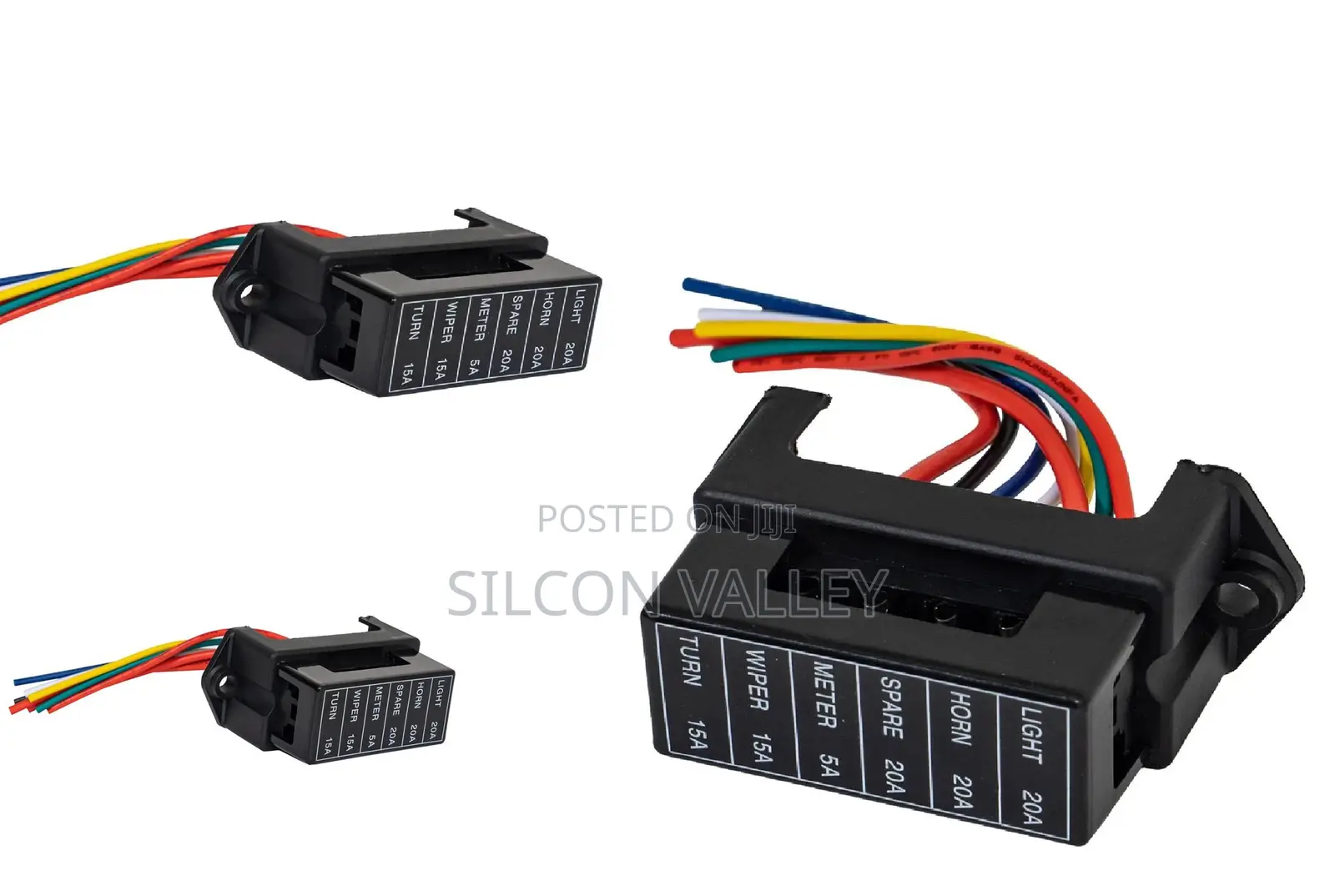 Wire 6 Way Circuit Standard Ato Blade Fuse Box Block Holder 12v / 24v