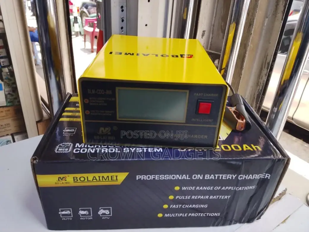 Bolaimei 3-200ah Intelligent Pulse Battery Charger With LCD