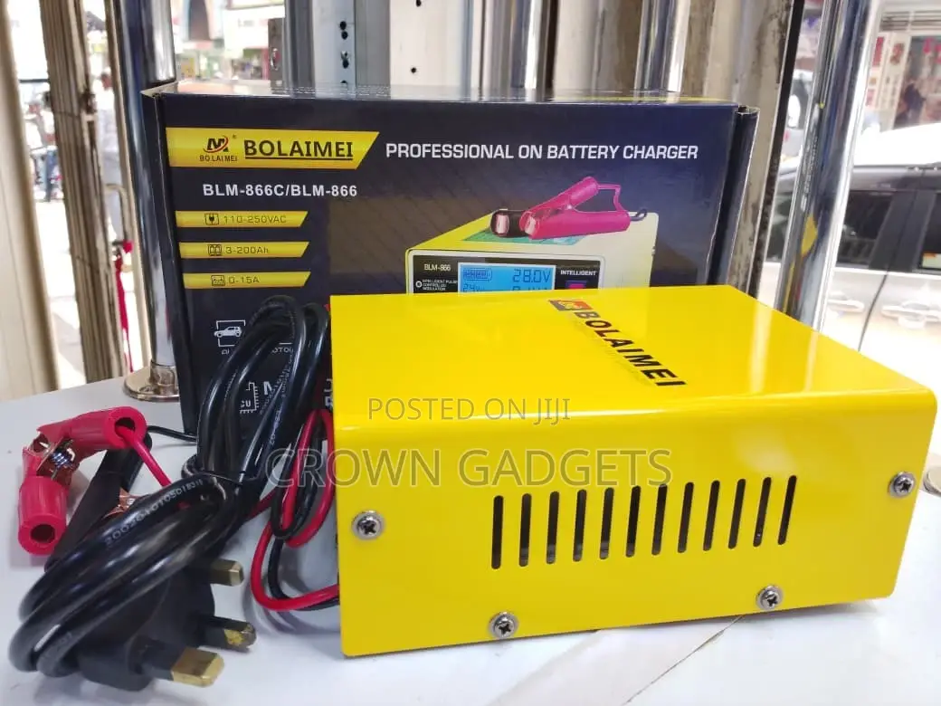 Bolaimei 3-200ah Intelligent Pulse Battery Charger With LCD