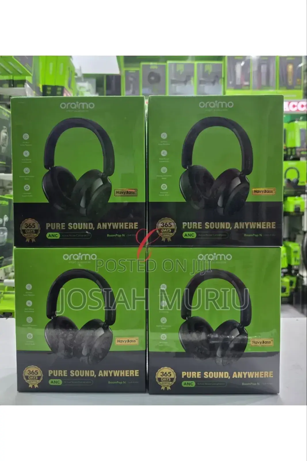 Oraimo Boompop N Ohp-915n *65hrs Playtime Active Noise Cancellations