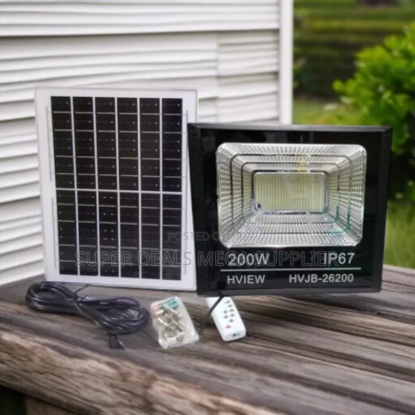 Energy Saving 200w Ip67 Waterproof Dusk to Dawn Led Solar Flood Light