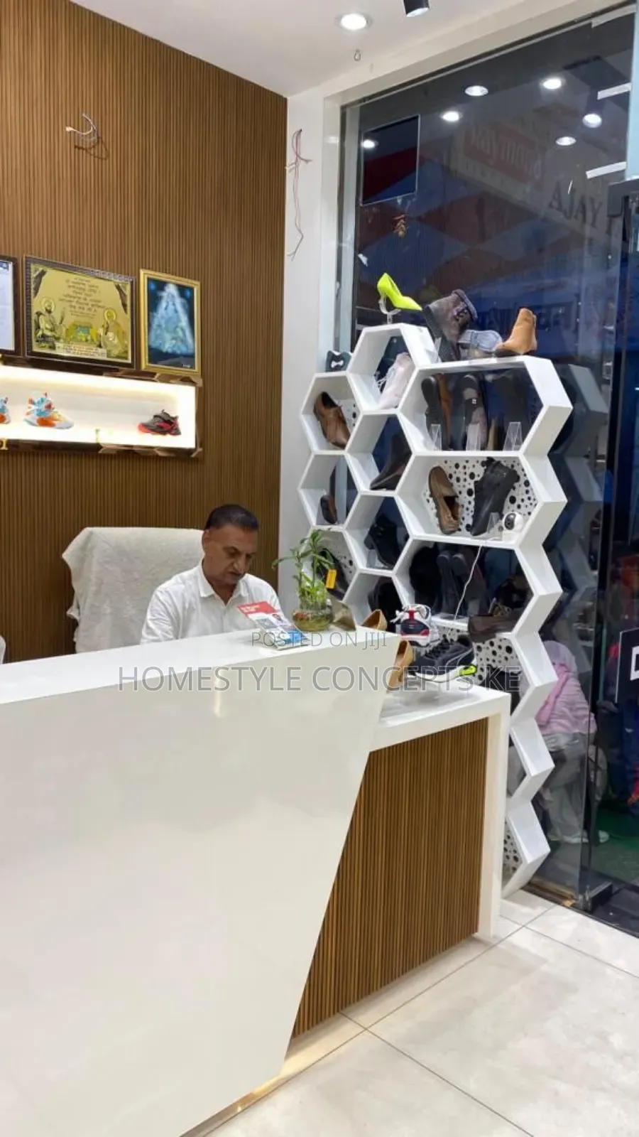 Modern Classy Shop Interior Renovation Shelves Shelf Lighting Services
