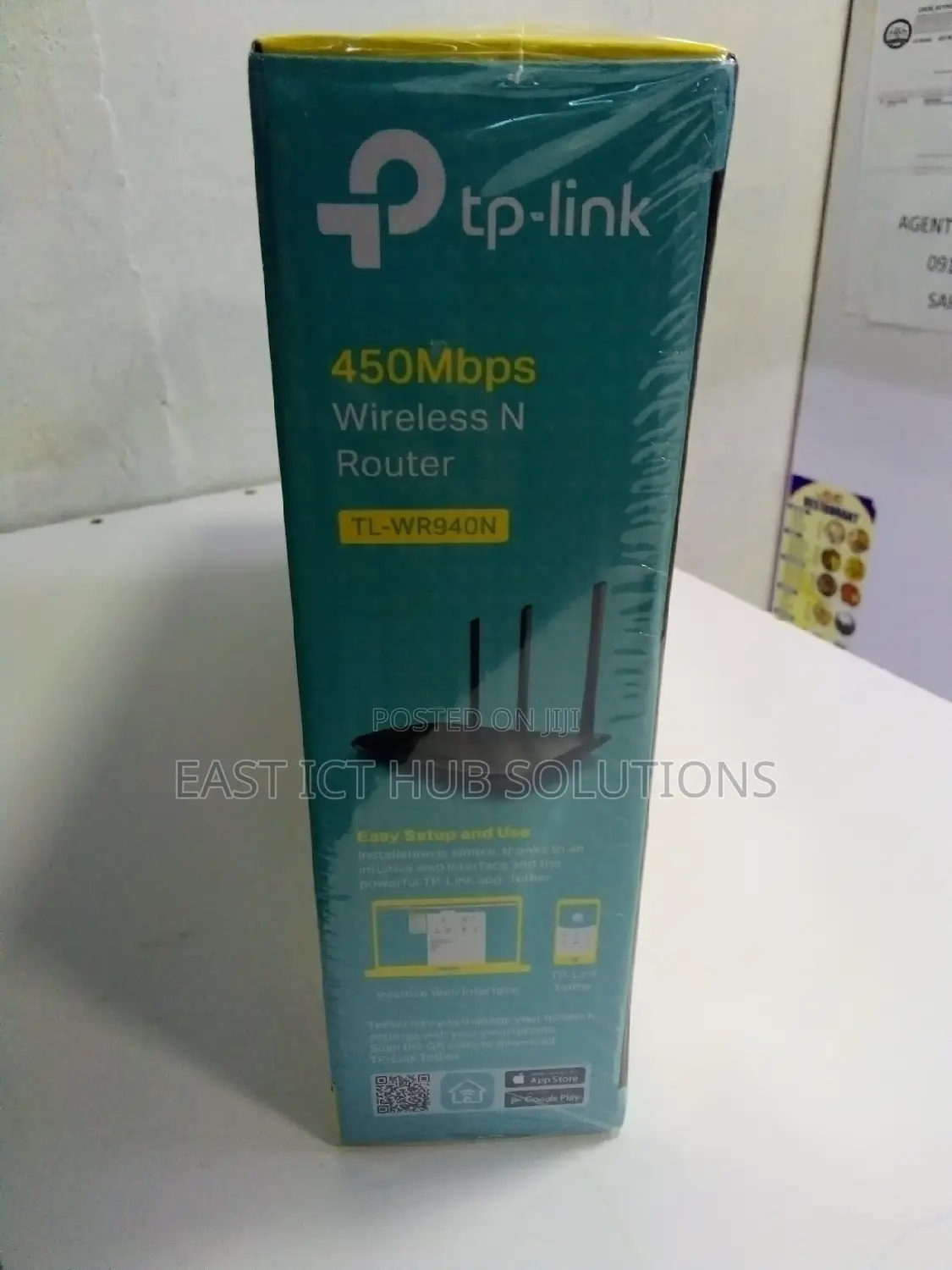 Tplink Wifi Router 4 Ports (3 Antenna) 450 Mbps