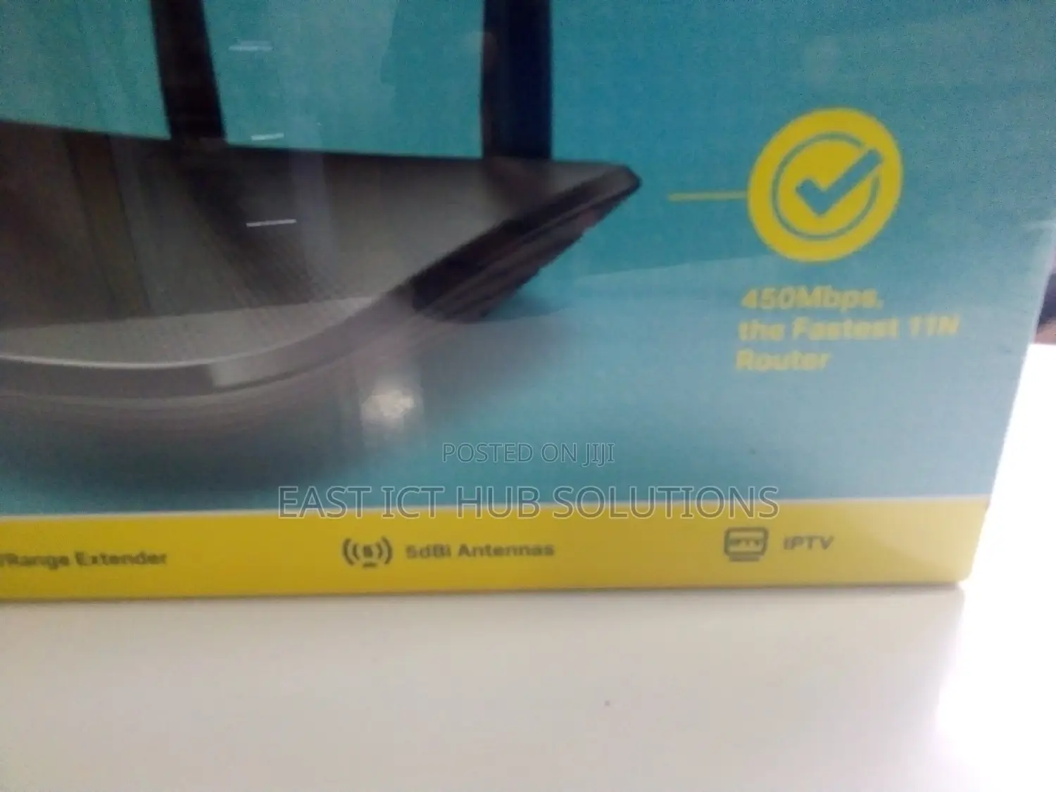 Tplink Wifi Router 4 Ports (3 Antenna) 450 Mbps