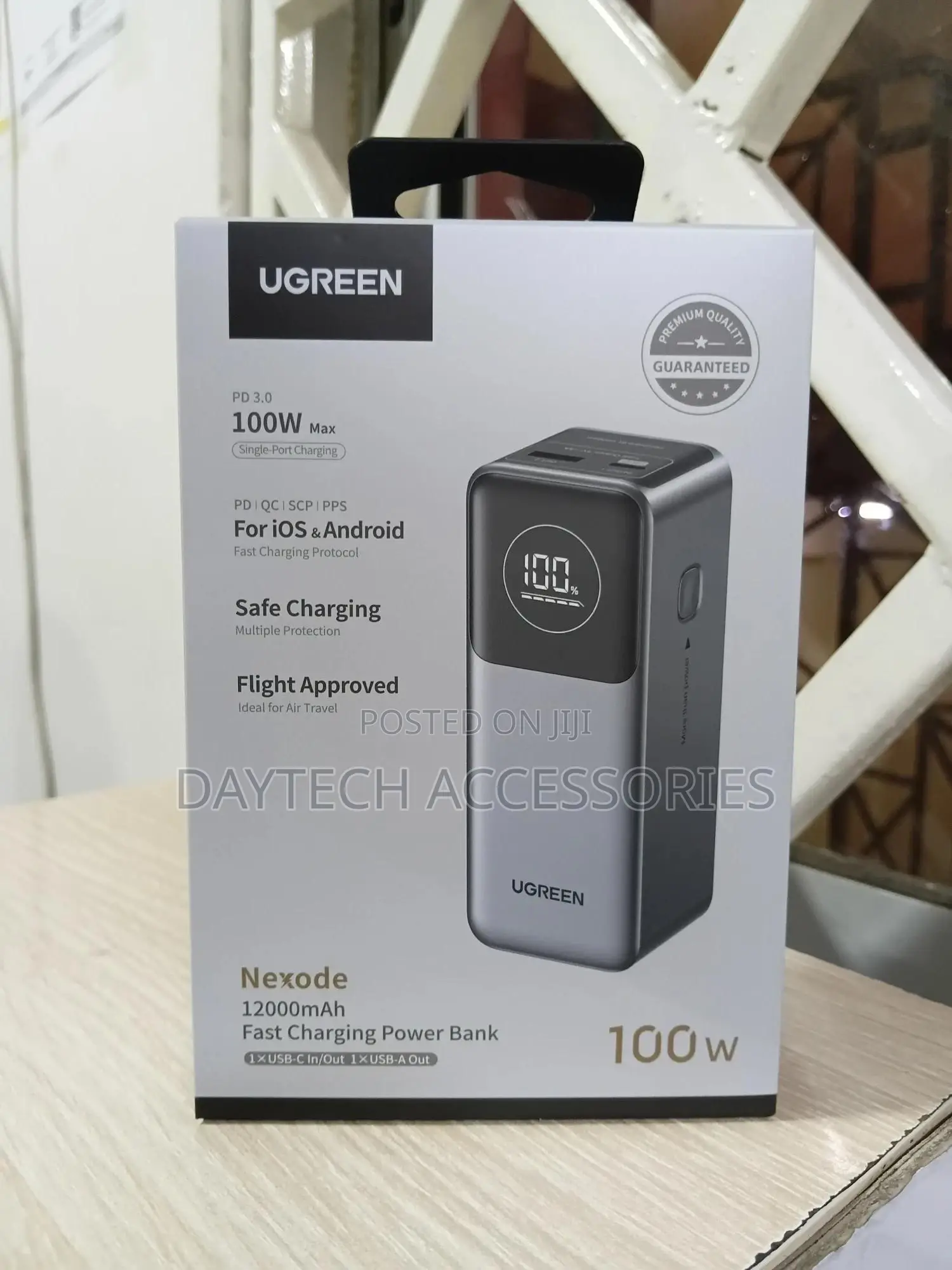 Ugreen Nexode Pd 100w Fast Charging Laptop Power Bank 12000mah - Black