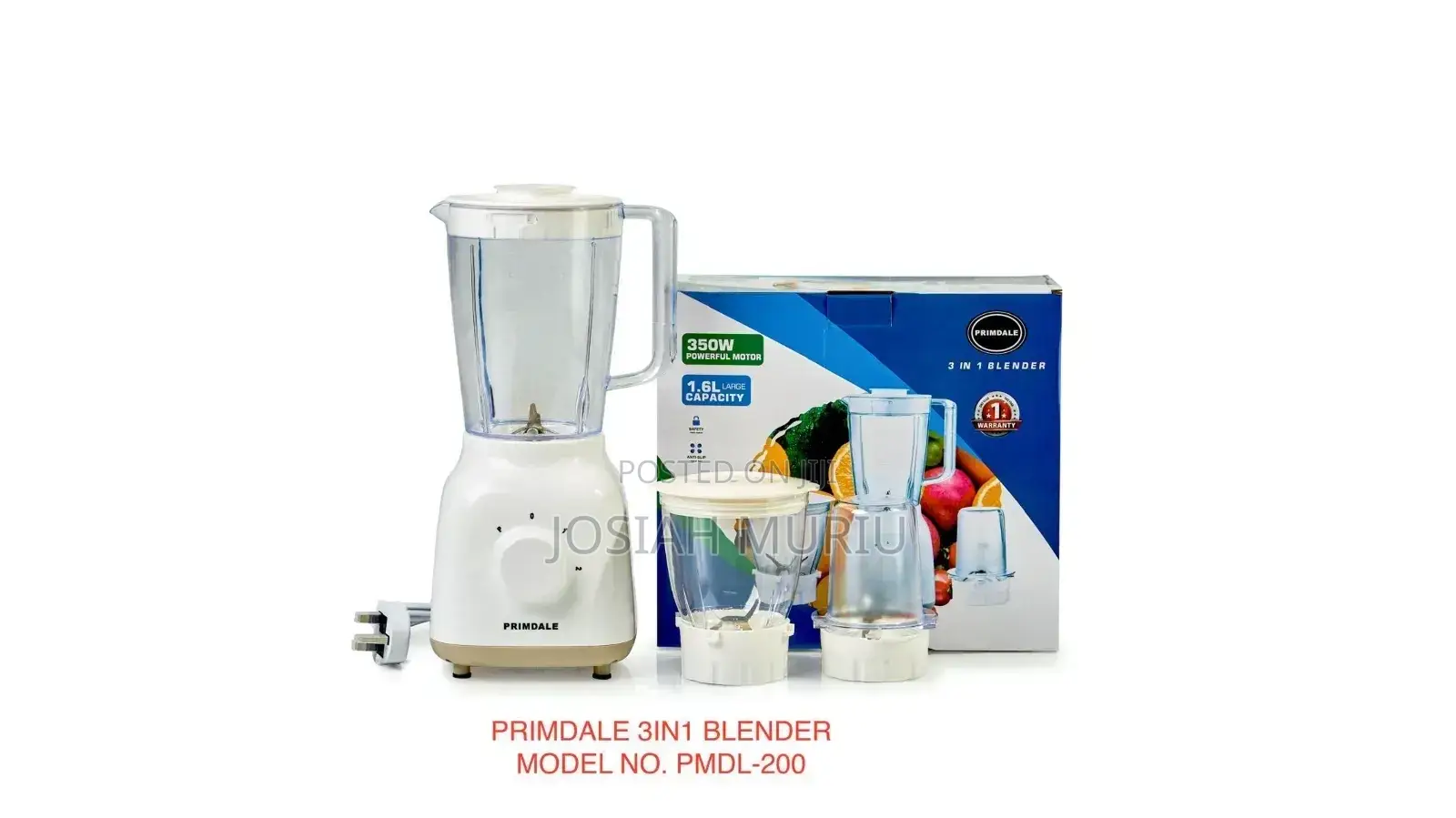 Primdale 3 in 1 Food Processor Blender