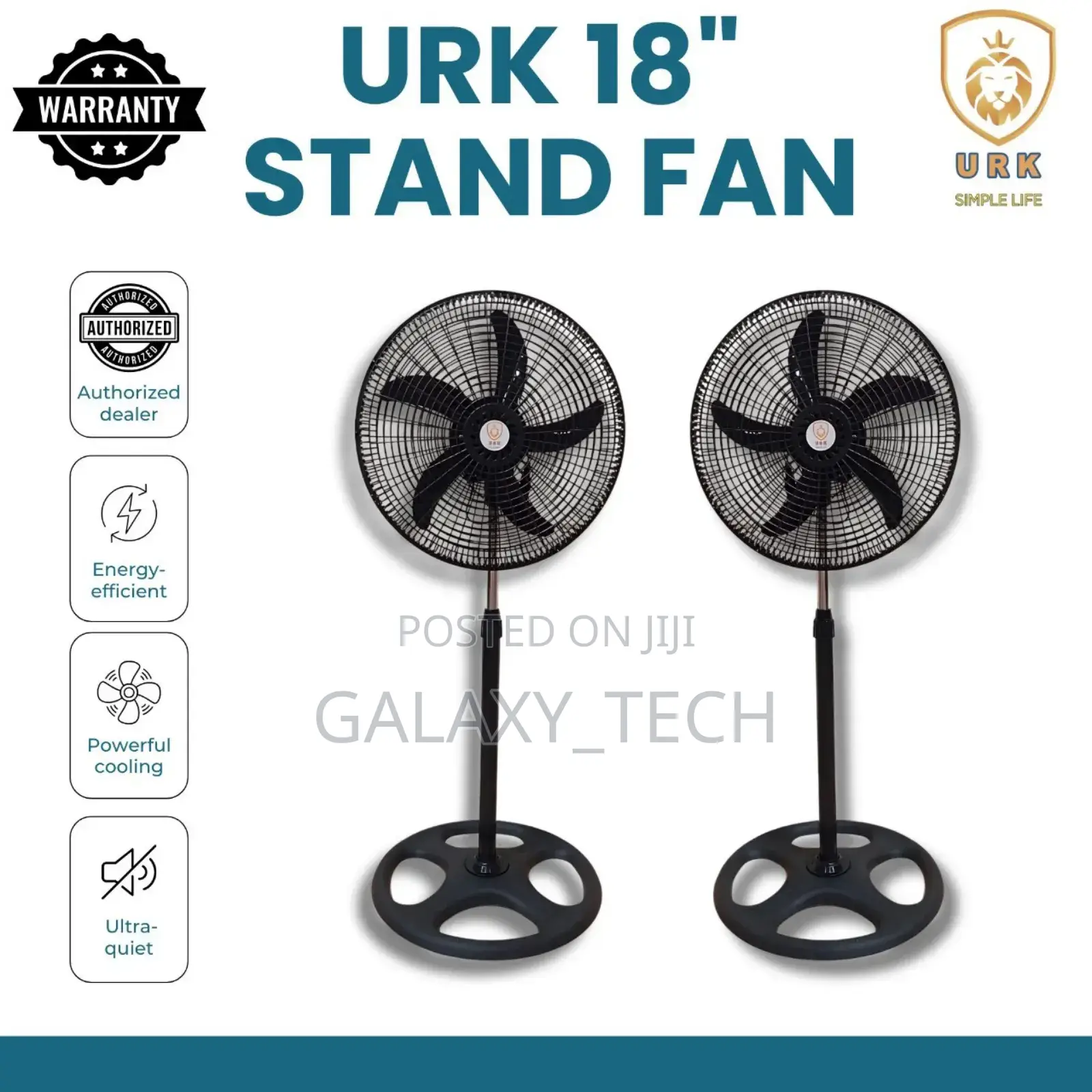18 Inches Urk Standing Fans