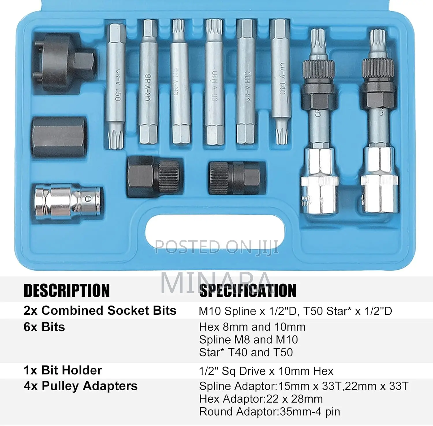 13 Pcs, Alternator Freewheel Pulley Removal Installation Tool Kit
