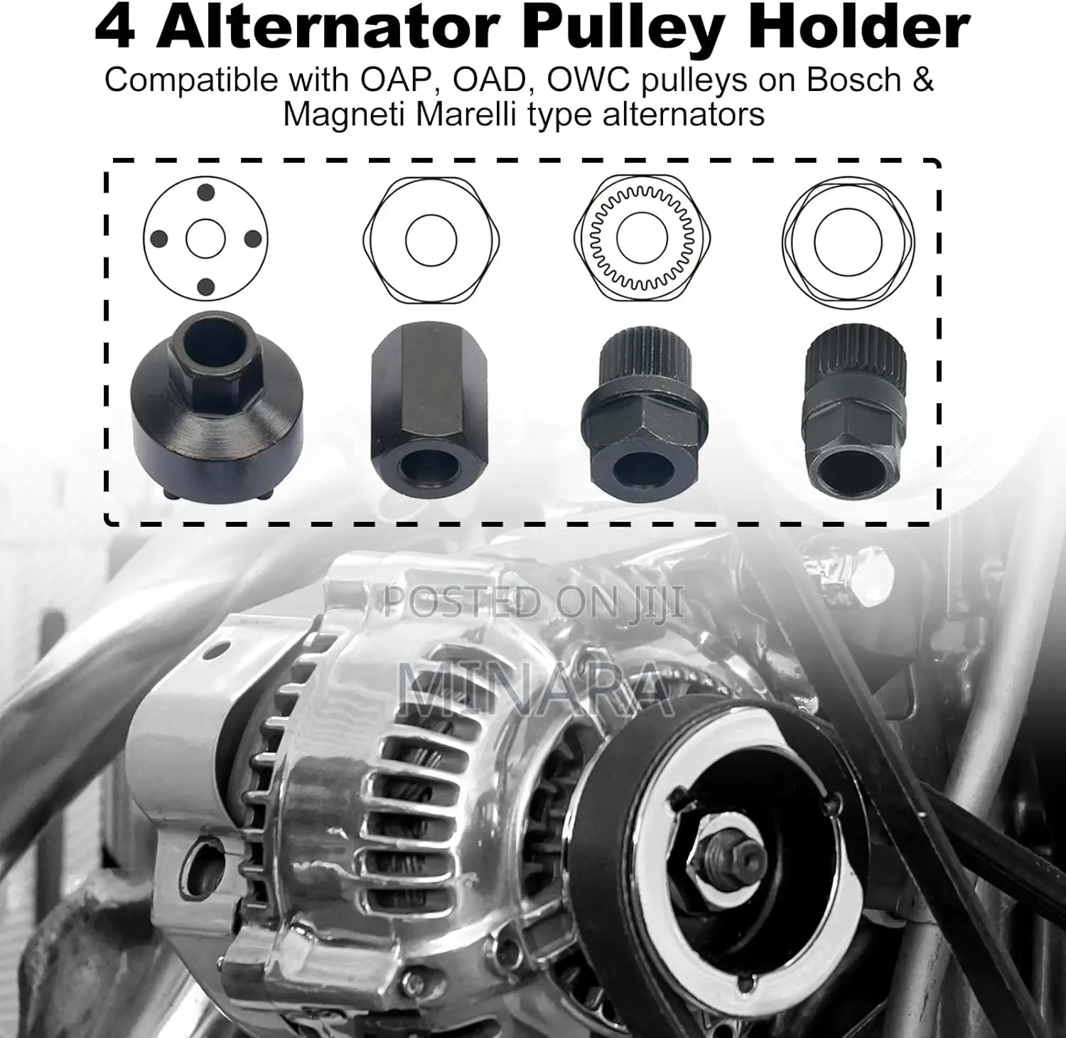 13 Pcs, Alternator Freewheel Pulley Removal Installation Tool Kit