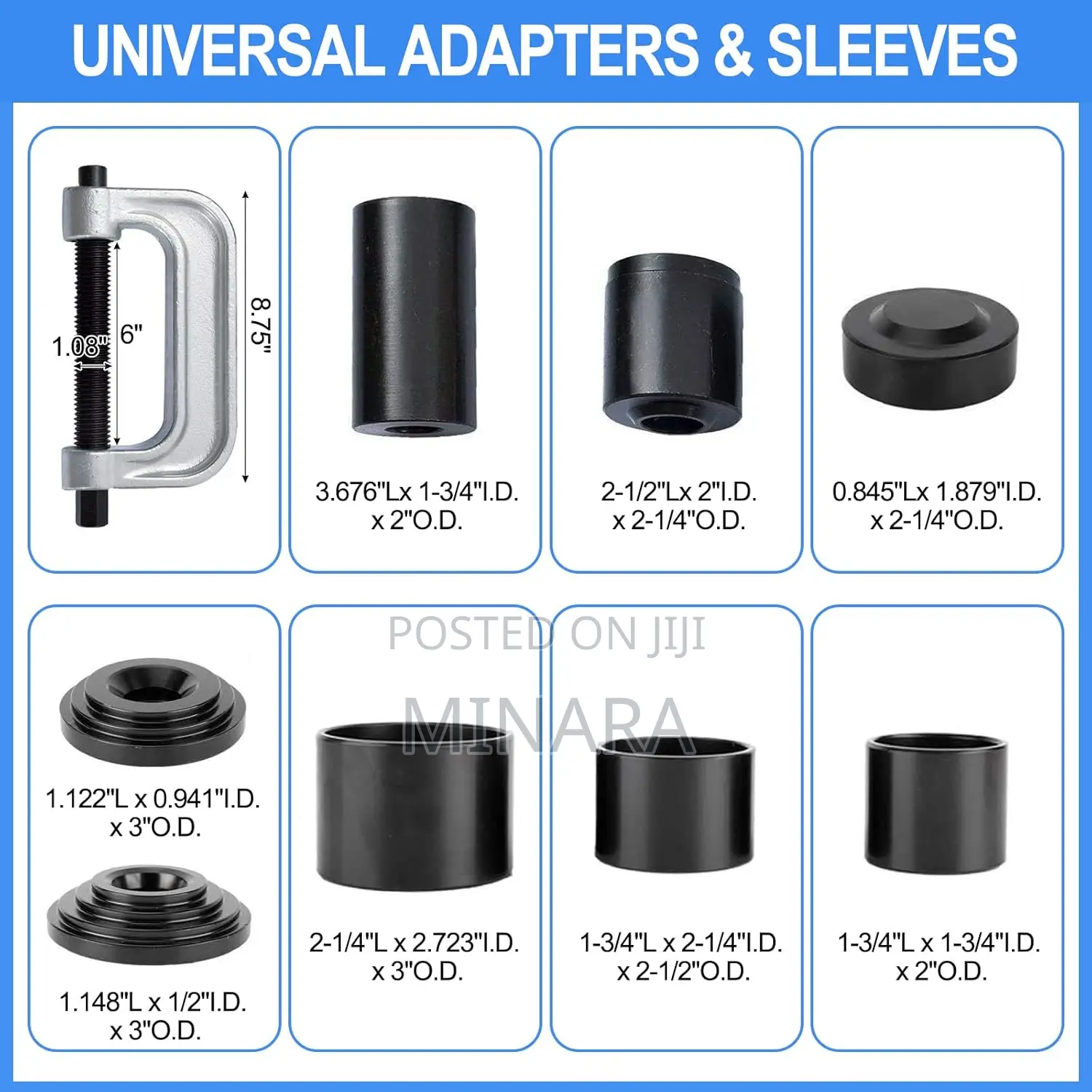 10 Pcs, Ball Joint Press U Joint Removal Tool Kit