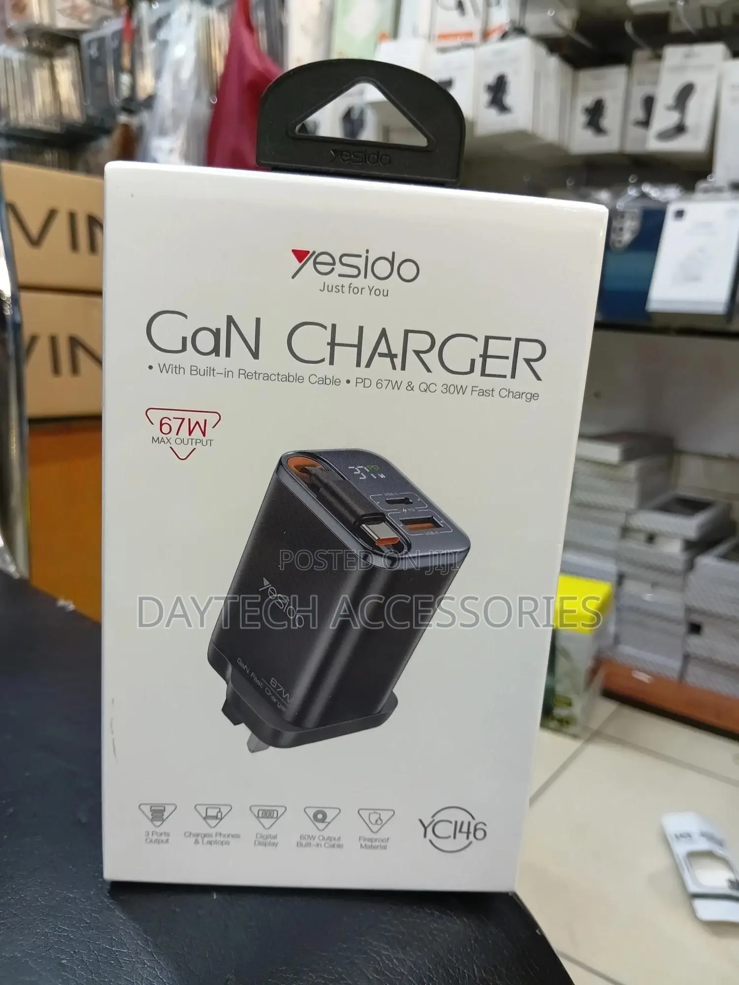 Yesido Ganpro 67w Multi-Device Fast Charger - Black