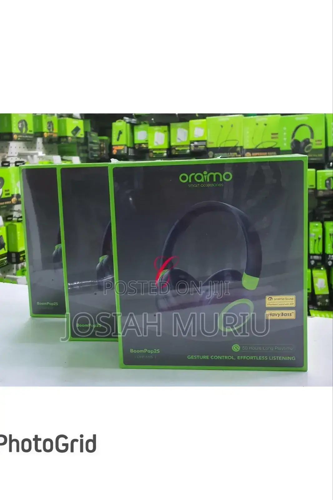 Oraimo Ohp-610s Boompop2s Enc Over-Ear Wireless Headphones
