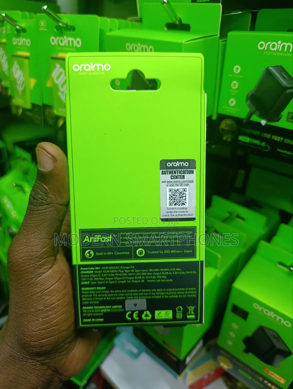 Oraimo 20w Fast Charging Charger With Dual Output