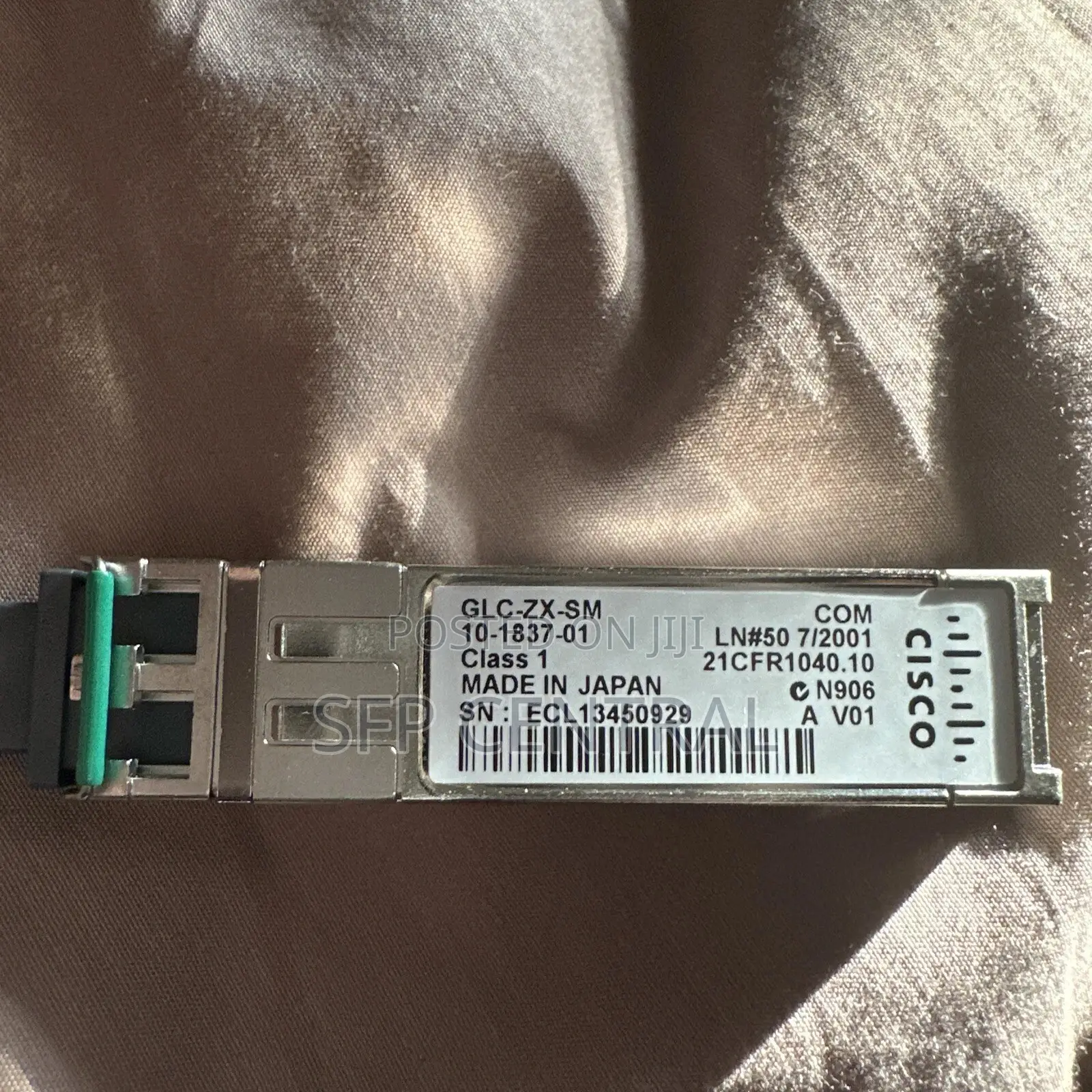 Cisco GLC-Zx-Sm 1000base-Zx 80km Long-Range SFP Transceiver