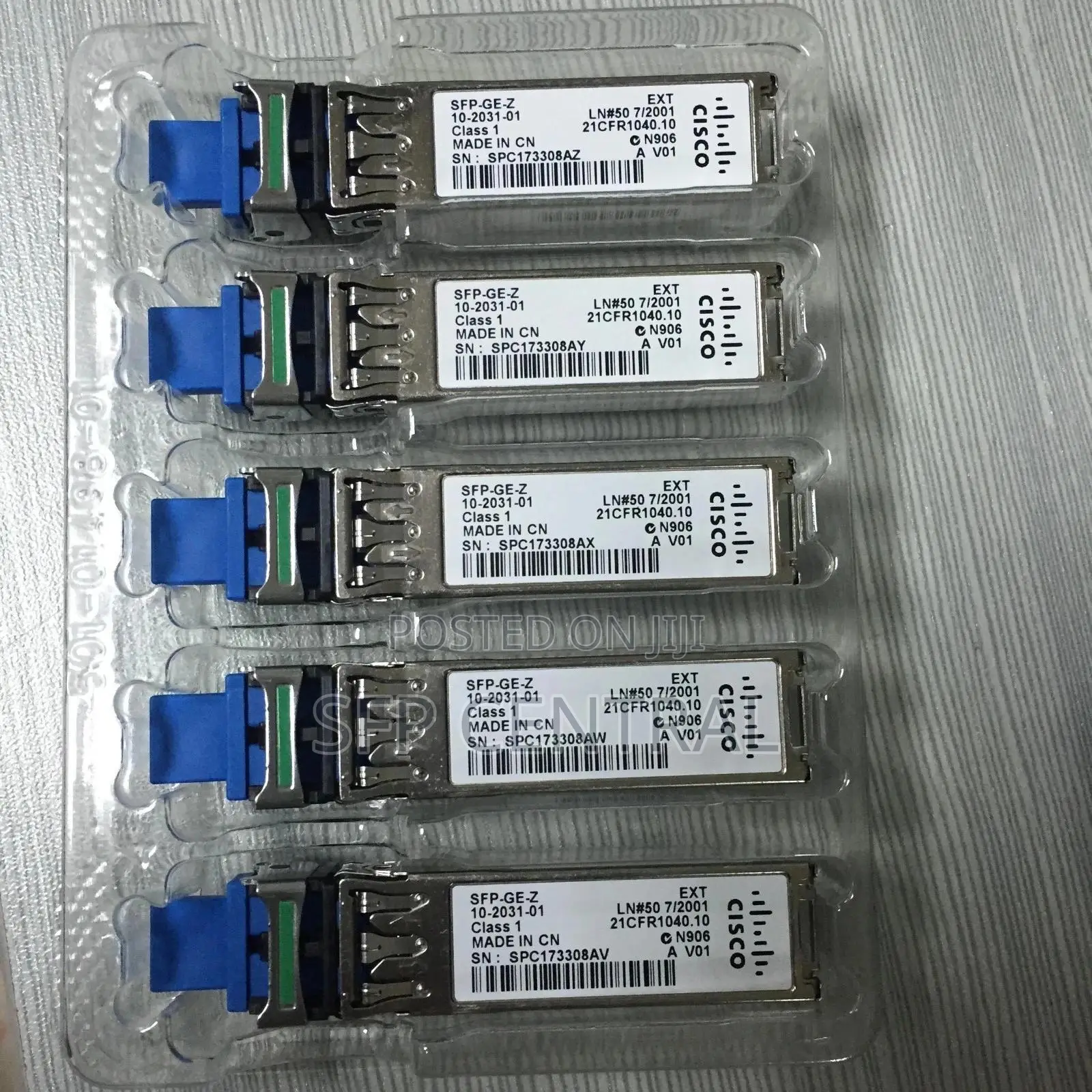 Cisco SFP-Ge-Z , 1000base-Zx SFP 1550nm 70km Dom