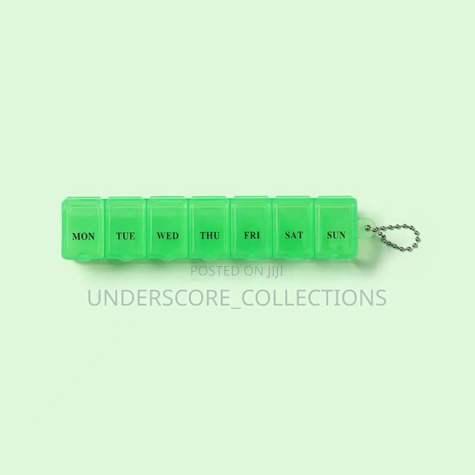 7 Grid Medicine Organizer-Green