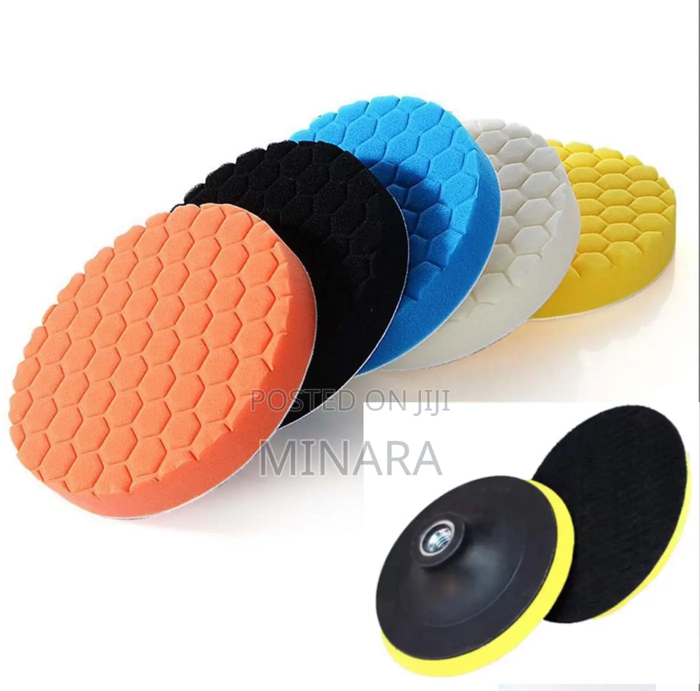 7 Pcs, 6” Inch / 150mm Polishing Foam Pads, Car Buffing, Waxing