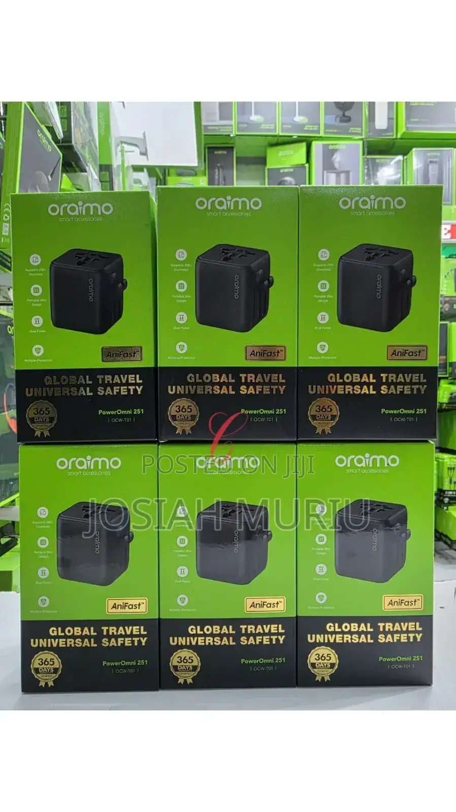 Oraimo Poweromni 251 Ocw-T01 *2500w* Global Universal Travel Adapter