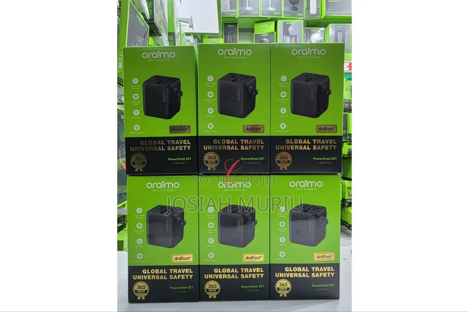 Oraimo Poweromni 251 Ocw-T01 *2500w* Global Universal Travel Adapter