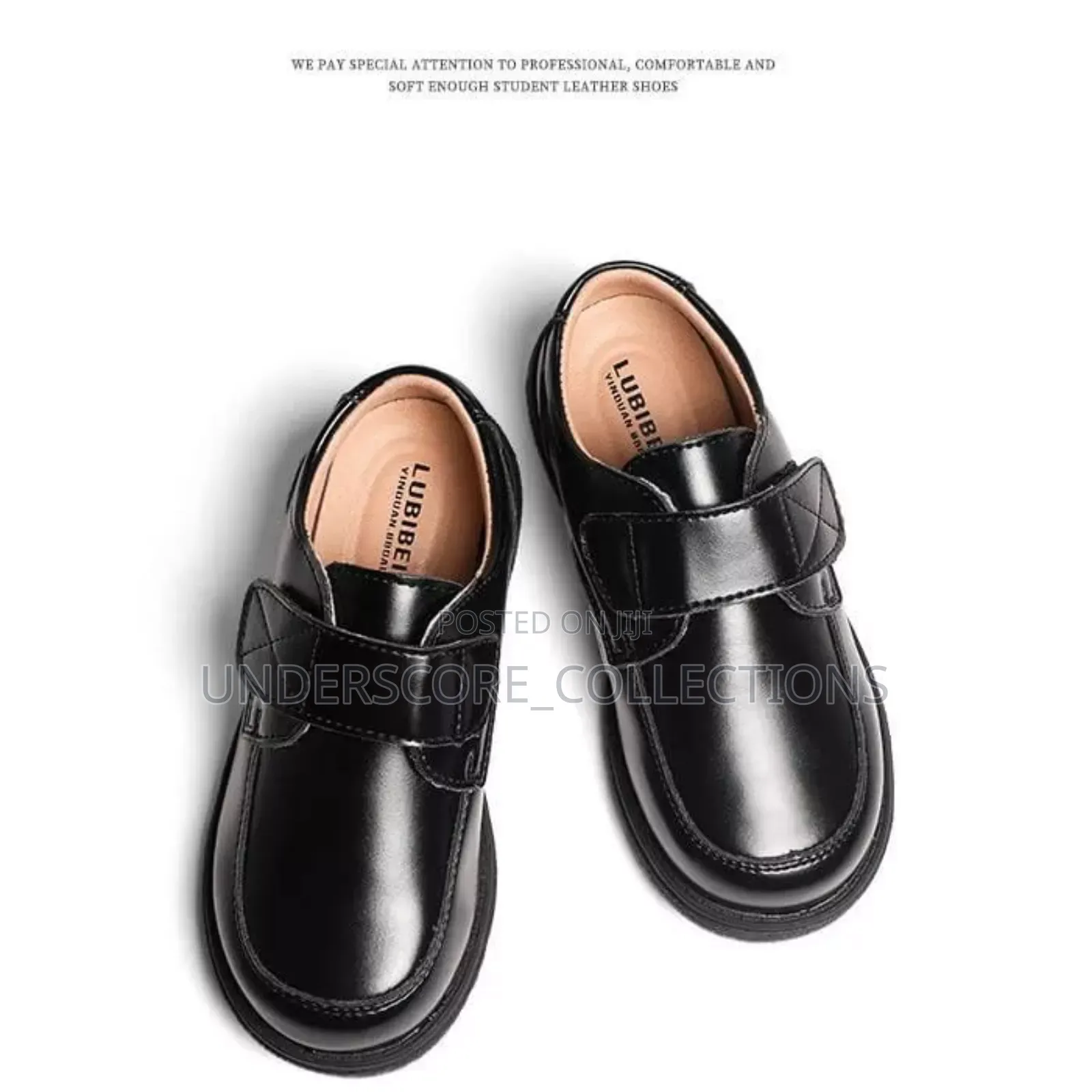 *Boys Black Oxford Leather School Shoes*