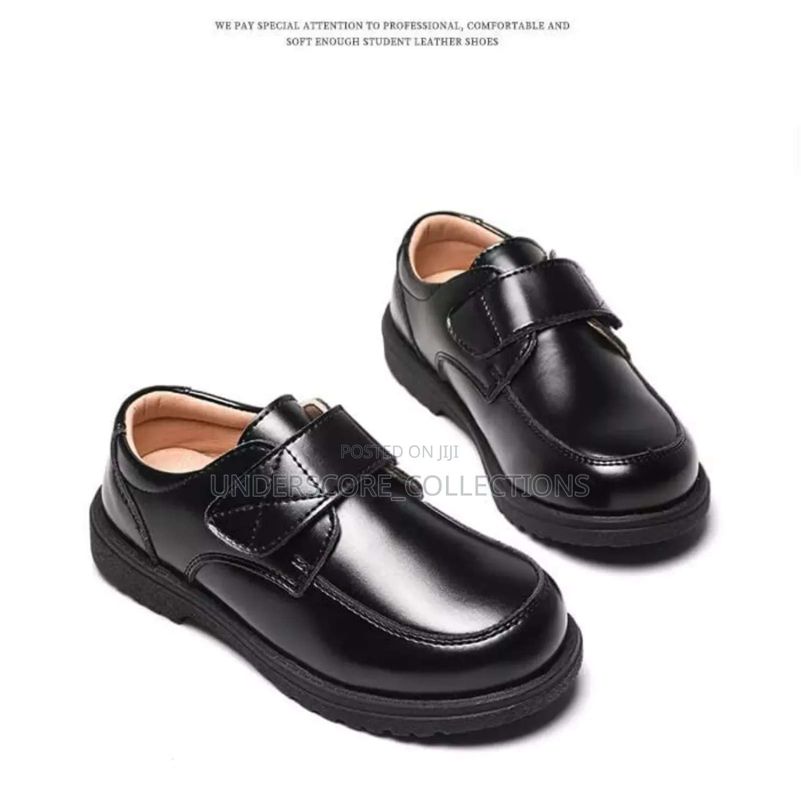 *Boys Black Oxford Leather School Shoes*