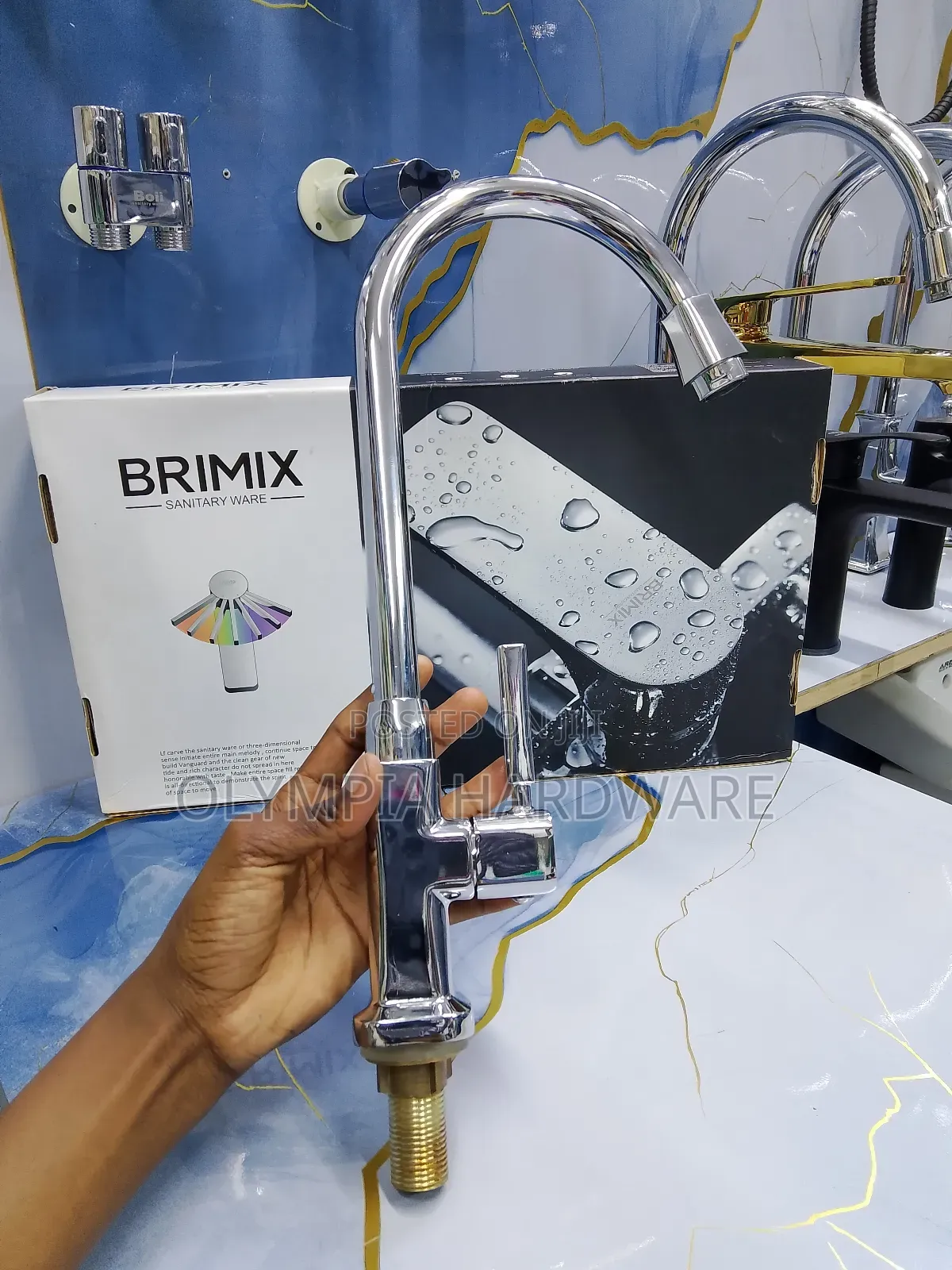 Brimix Kitchen Tap Silver (Pillar)