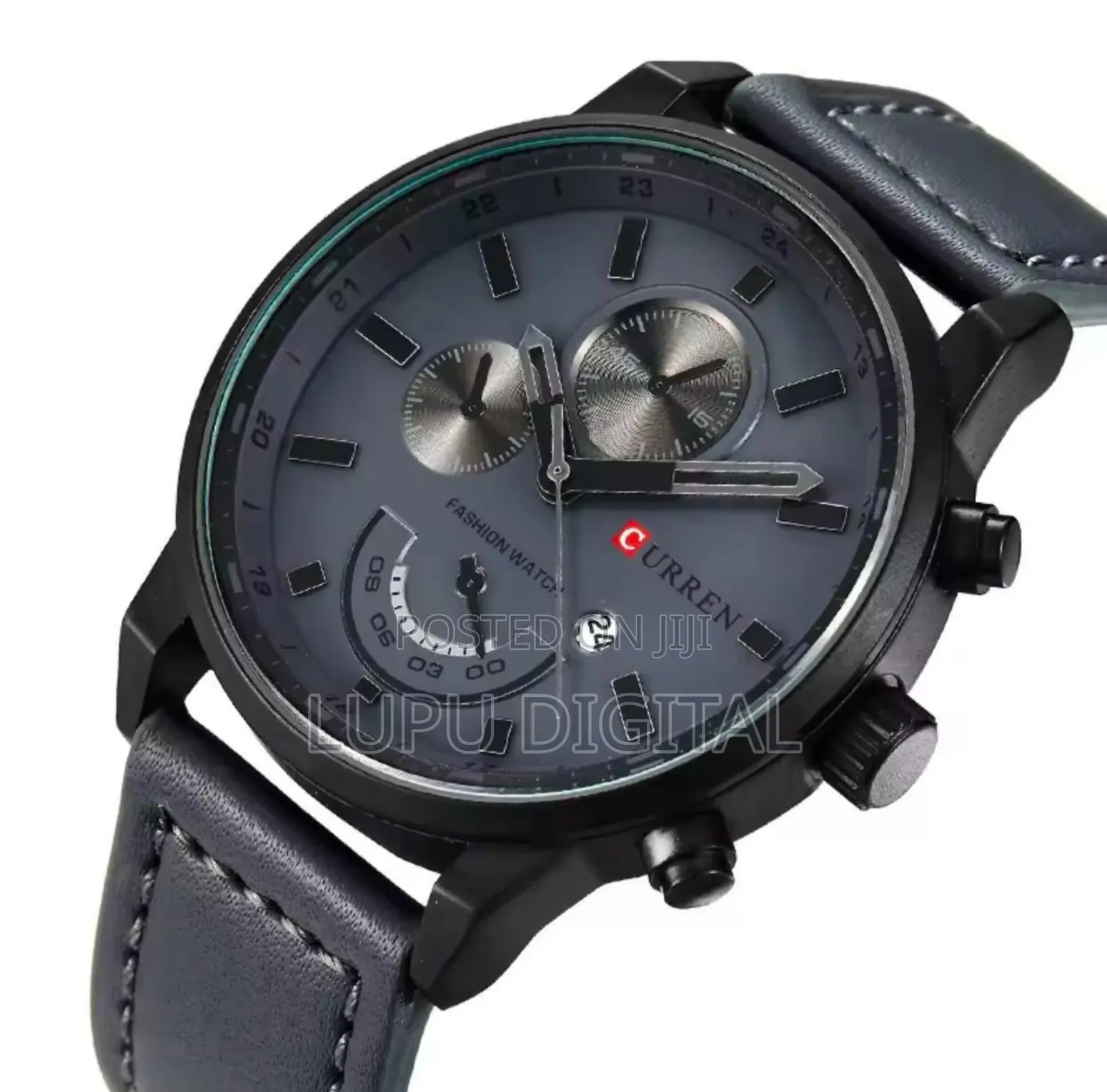 Curren Gents #8217 
Date Display 
Leather Strap