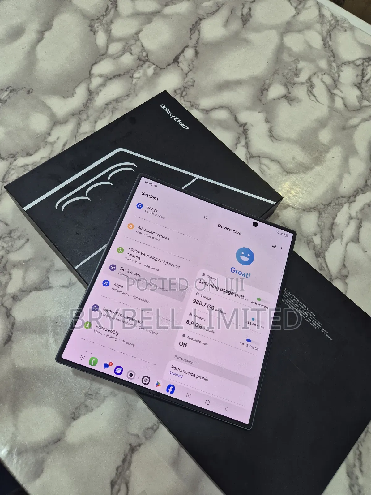 Samsung Galaxy Z Fold7 1 TB Blue