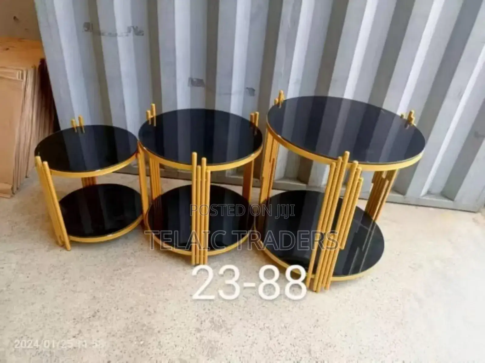 Black 3 in 1 Executive Pure Marble Table