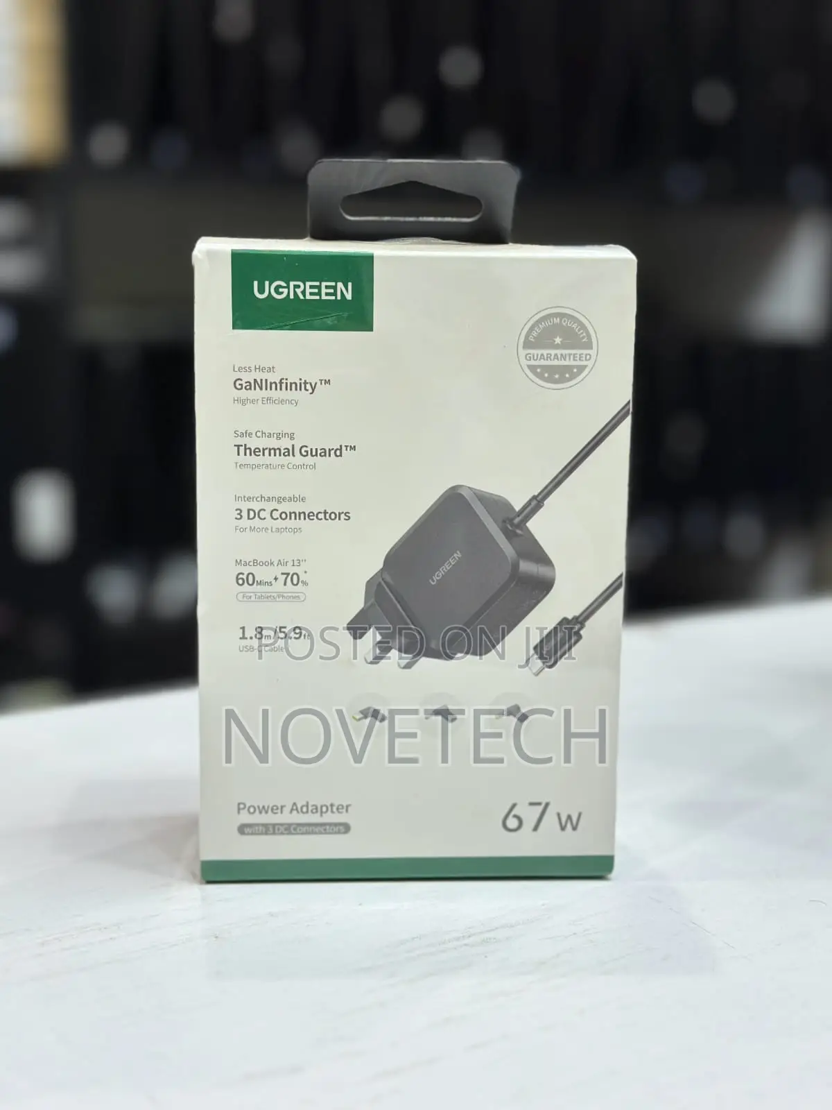 Ugreen Usb-c 67w Pd Gan Tech Power Adapter Uk+3 Dc Connectors - X377