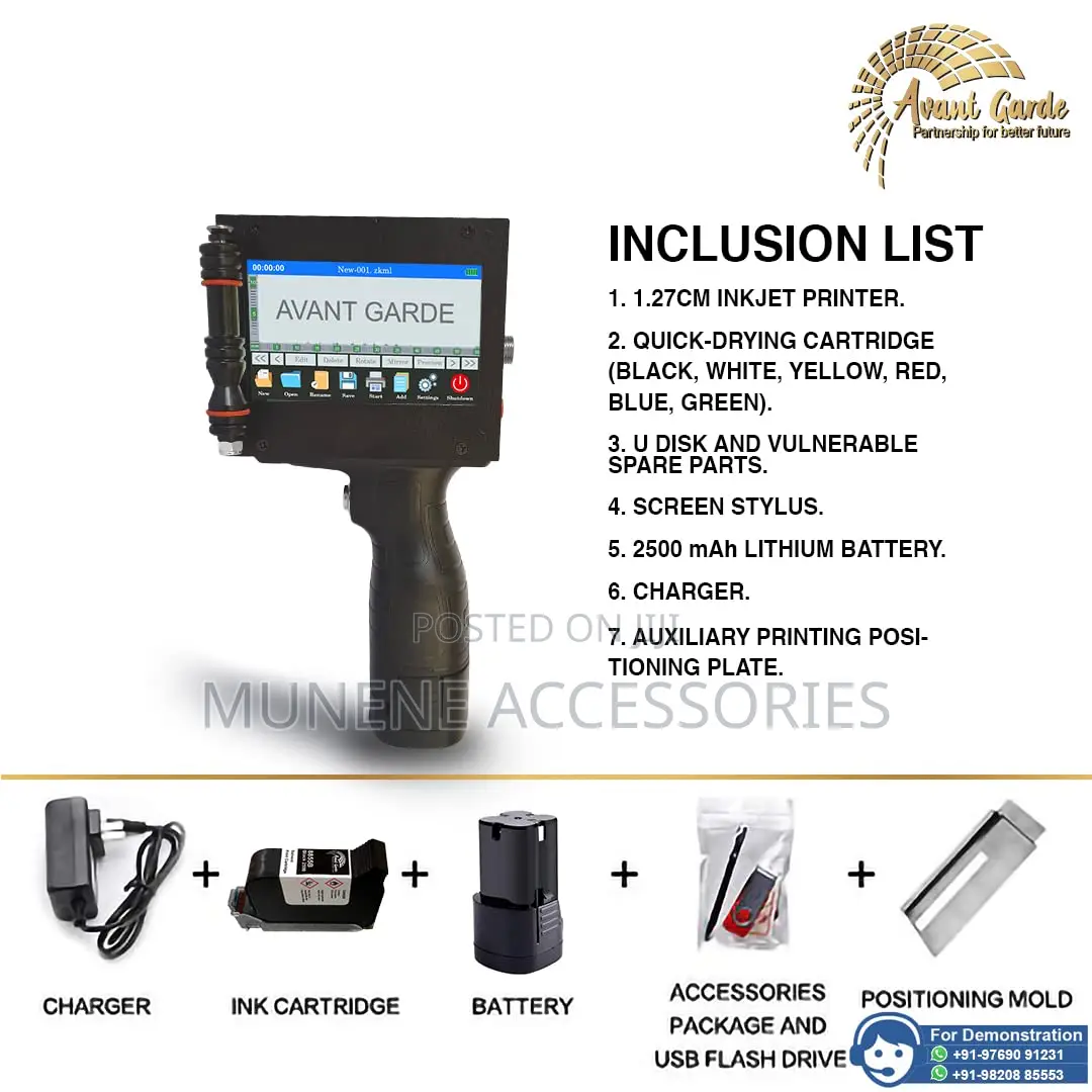 Ink Handheld Inkjet Printing for Metal Plastic Qr Code Batch Marking