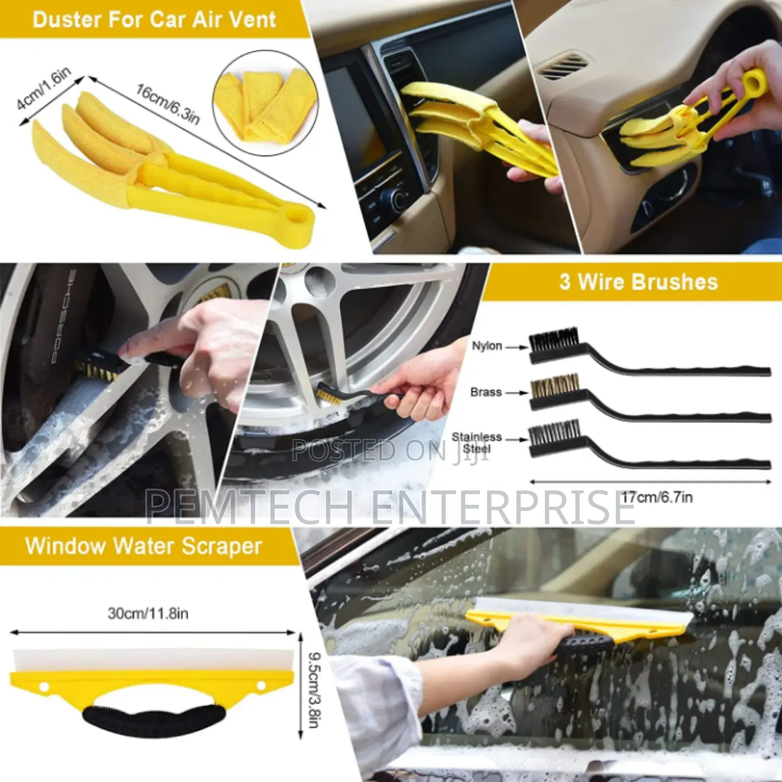 Car Cleaning Brush Set.