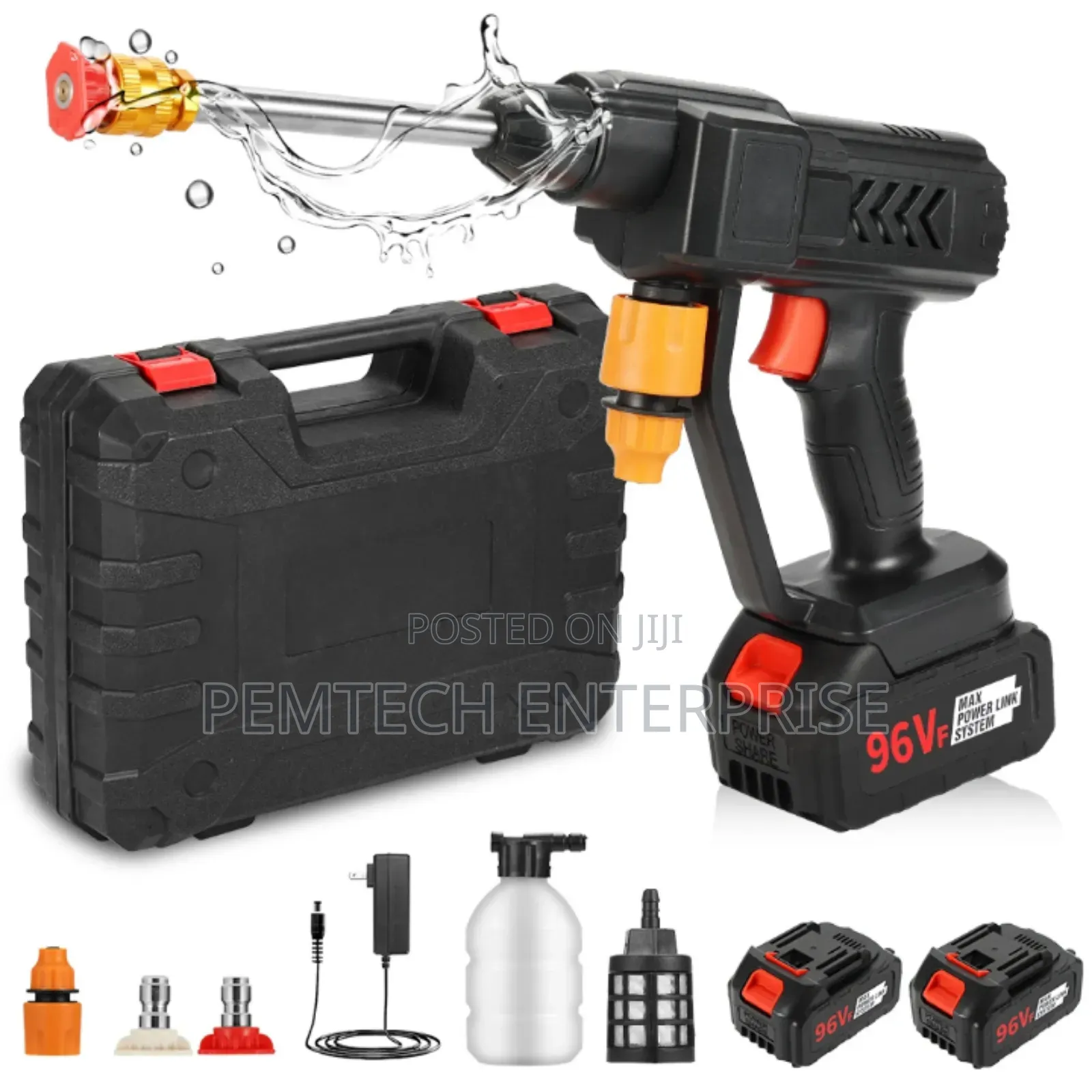 Portable Cordless Pressure Washer Kit.